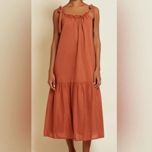 New w/Tags - Nation LTD- Sequoia Voluminous A-Line Maxi Dress in Rust, size XXL - Picture 6 of 16